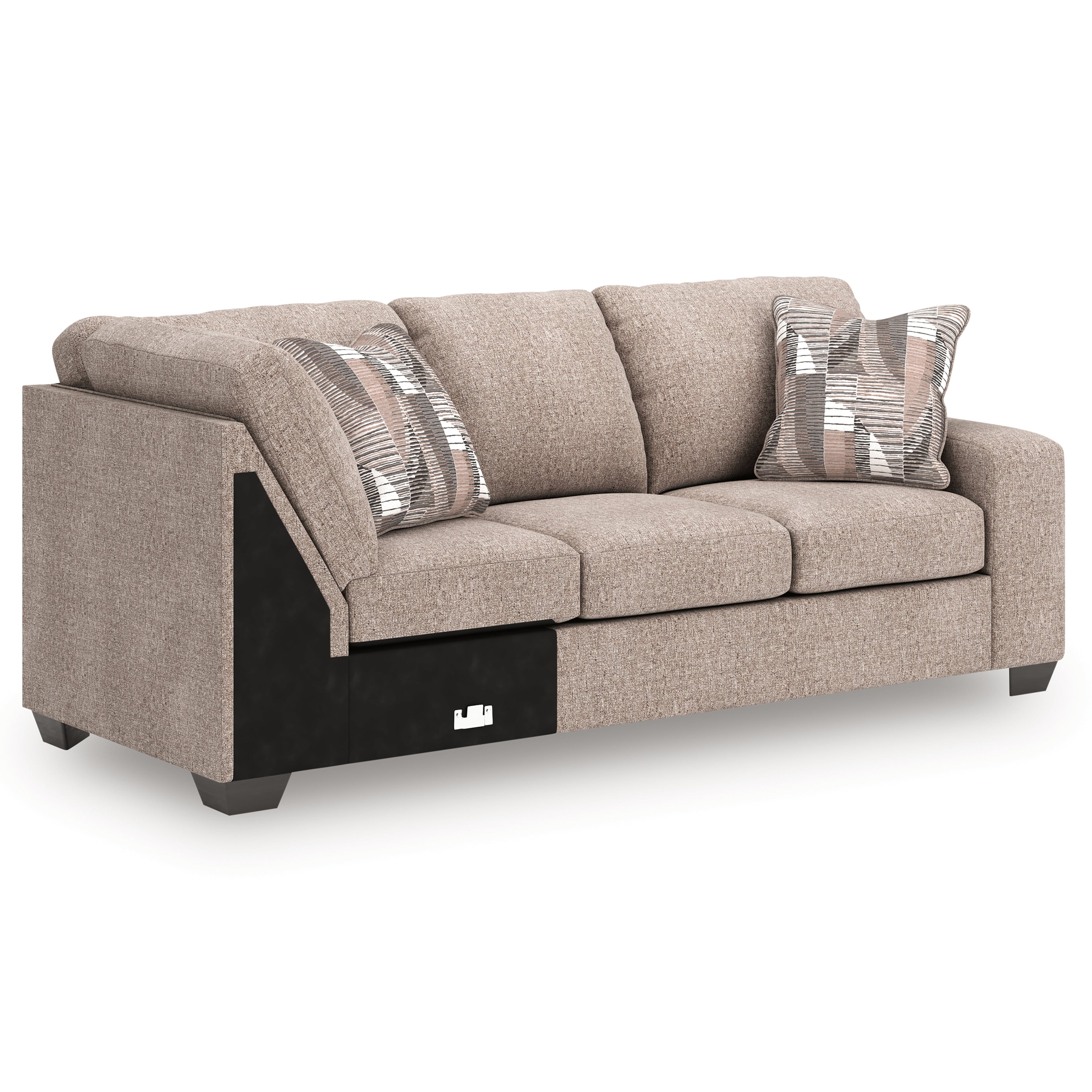 Newellen Hemp 3-Piece Sleeper Sectional with Left Chaise