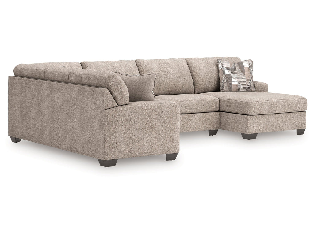 Newellen Hemp 3-Piece Sleeper Sectional with Right Chaise