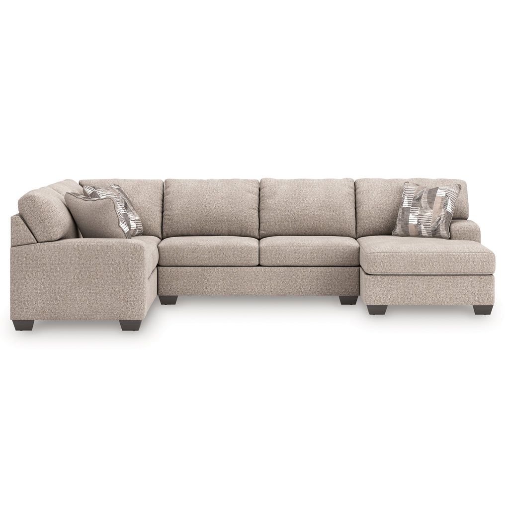 Newellen Hemp 3-Piece Sleeper Sectional with Right Chaise