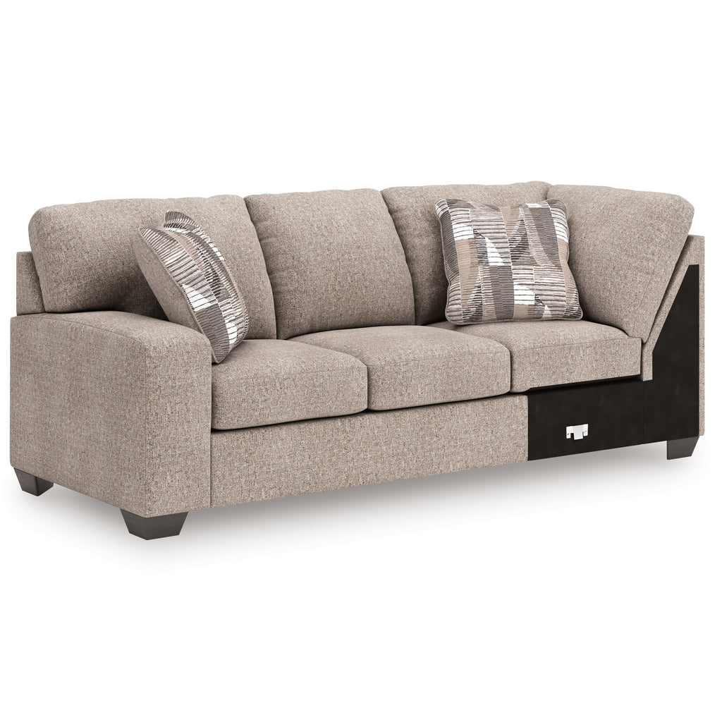 Newellen Hemp 3-Piece Sleeper Sectional with Right Chaise