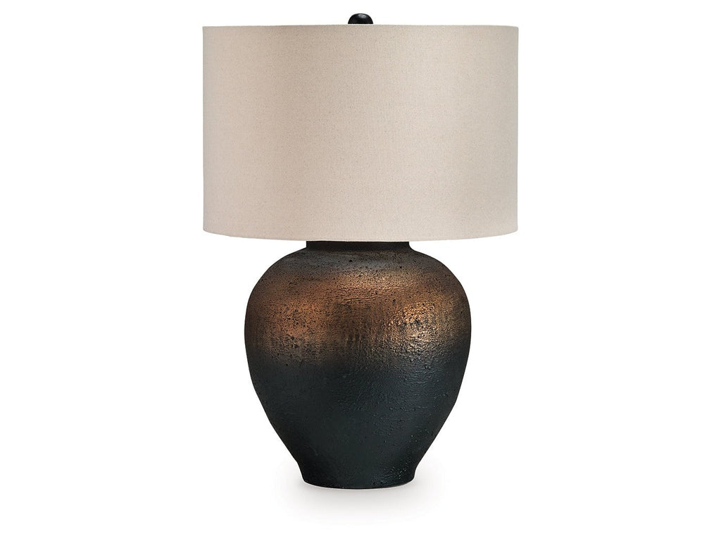 Newgerhard Brown/Black Metal Table Lamp (1/CN)