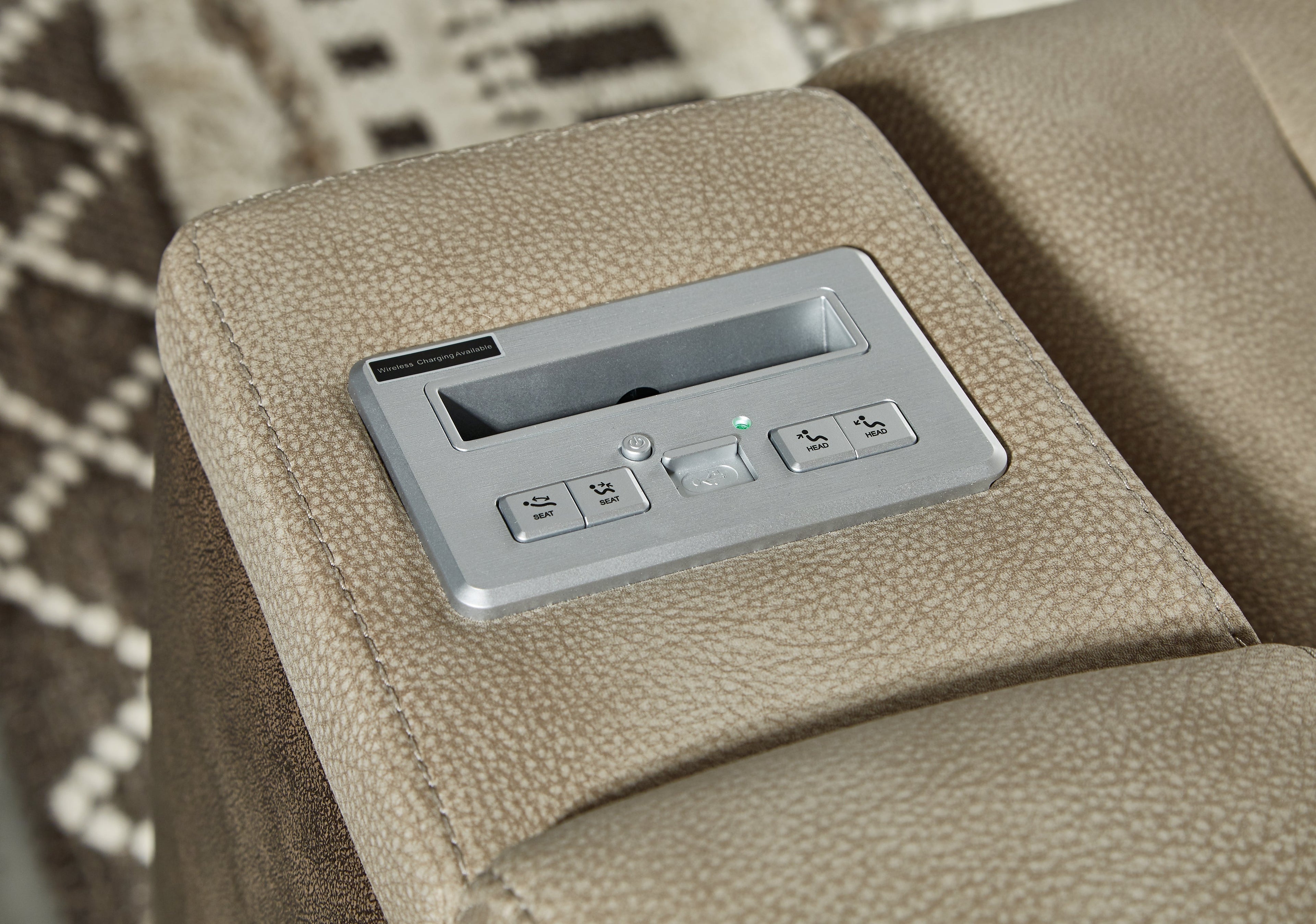 Next-Gen DuraPella Dual Tone Sand Power Reclining Sofa and Loveseat