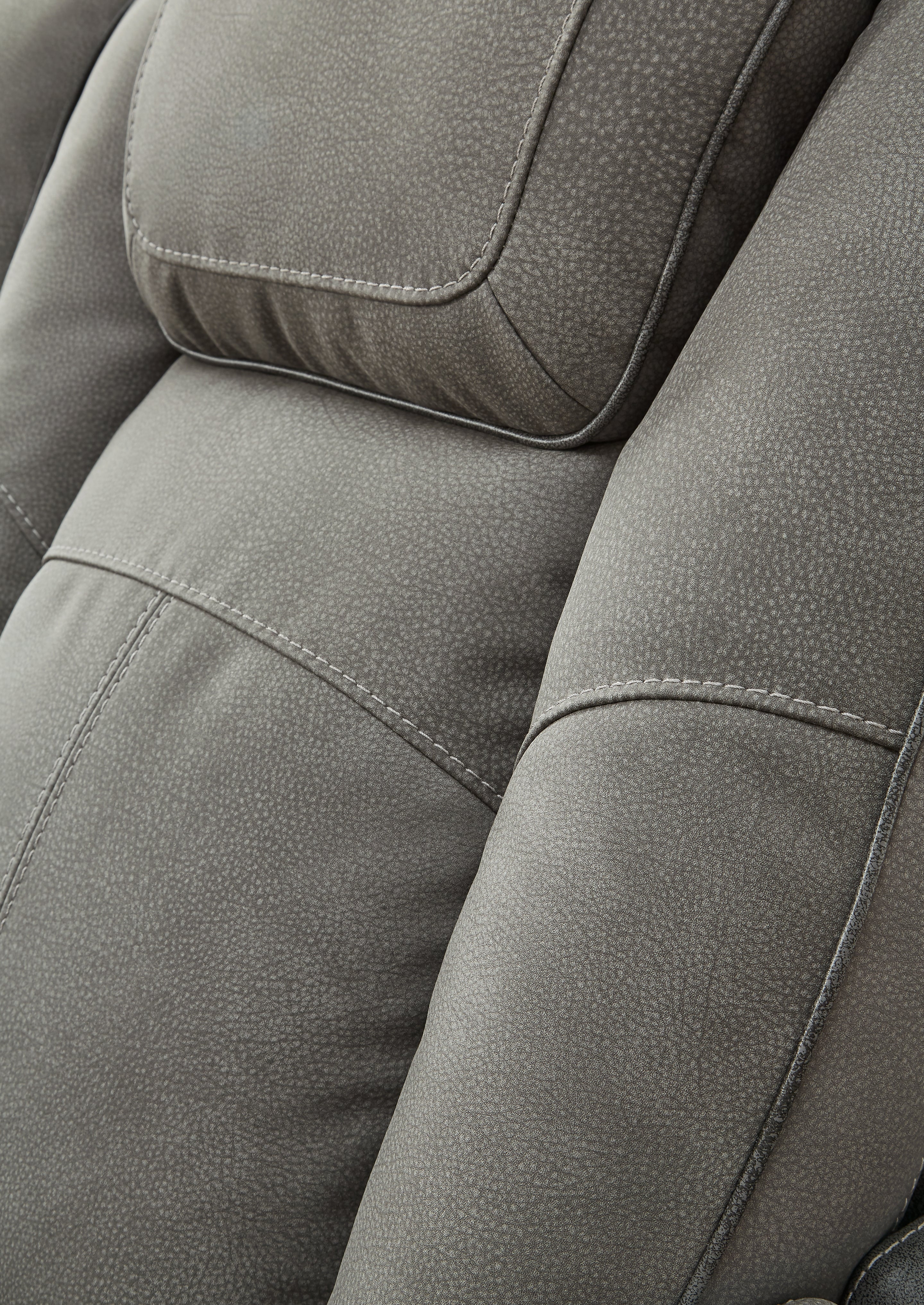 Next-Gen DuraPella Dual-Tone Slate Power Reclining Loveseat w/ Console