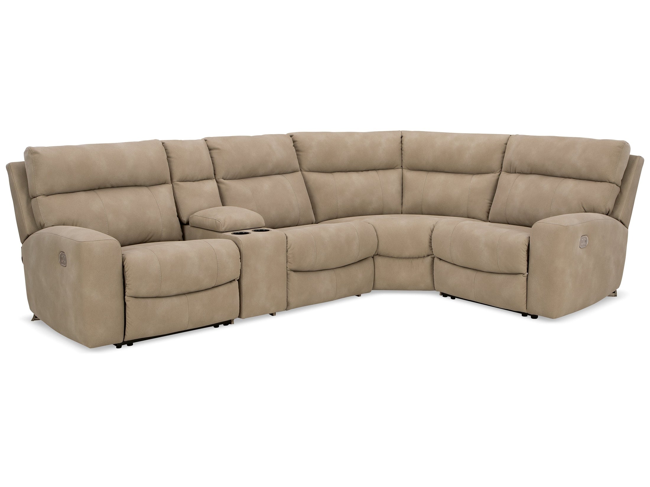 Next-Gen DuraPella Sand 5-Piece Power Reclining Sectional
