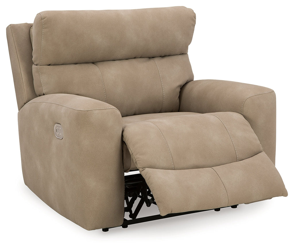 Next-Gen DuraPella Sand Power Recliner with Adj. Headrest