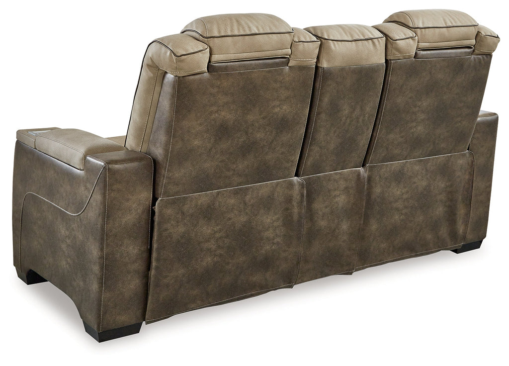 Next-Gen DuraPella Sand Power Reclining Loveseat & Power Recliner
