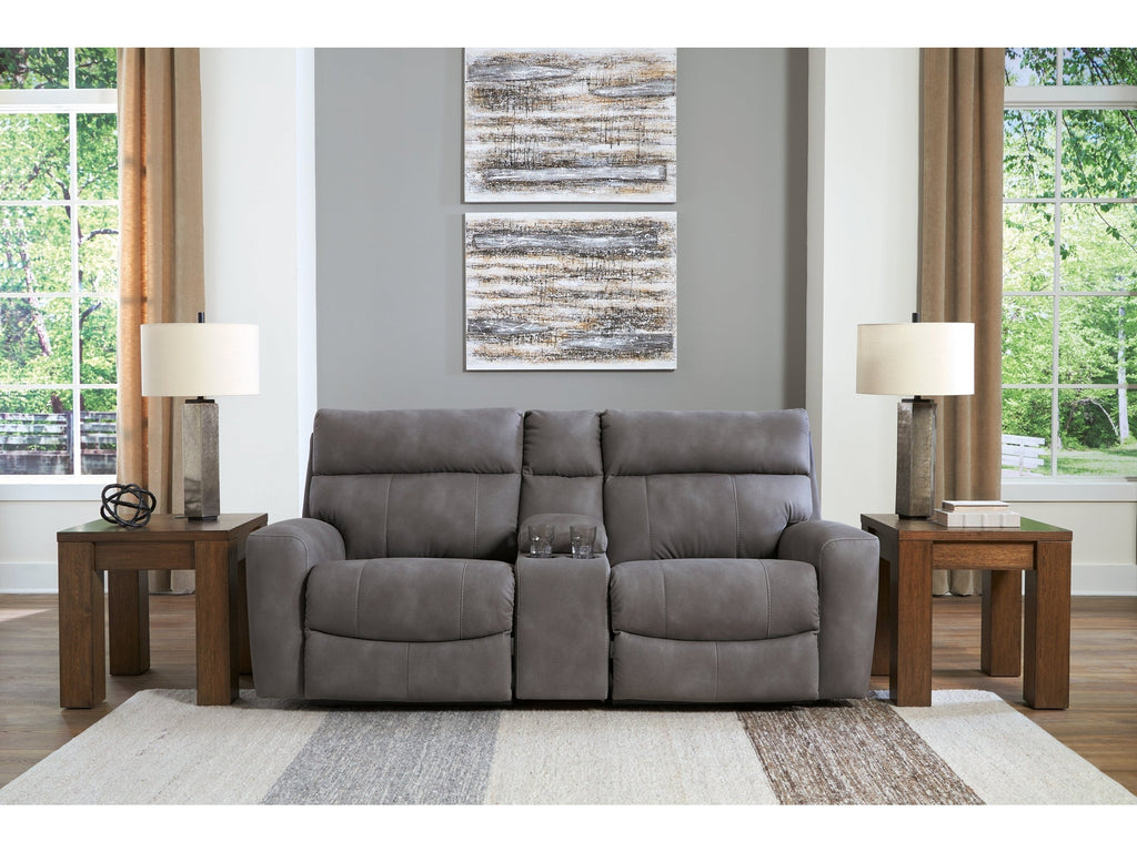 Next-Gen DuraPella 3 Pc Power Reclining Sectional Loveseat, Slate