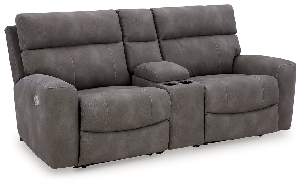 Next-Gen DuraPella 3 Pc Power Reclining Sectional Loveseat, Slate