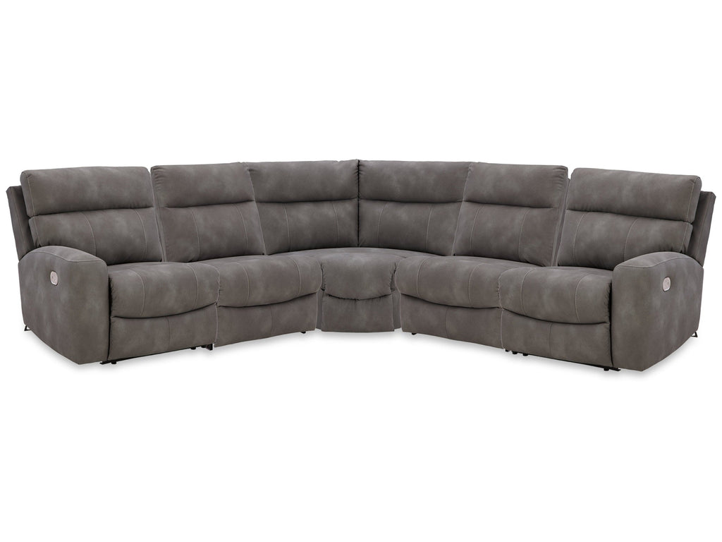 Next-Gen DuraPella 5 Pc Power Reclining Sectional, Slate