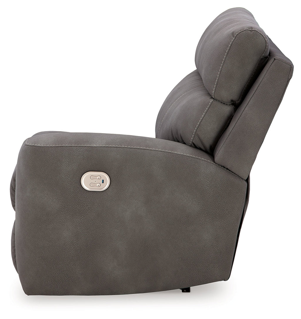 Next-Gen DuraPella 5 Pc Power Reclining Sectional, Slate