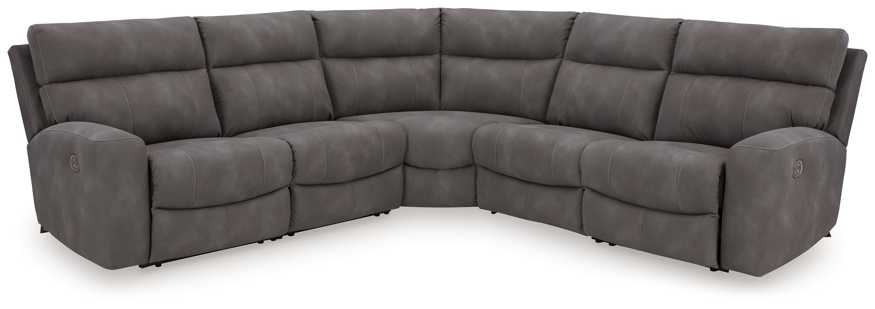 Next-Gen DuraPella 5 Pc Power Reclining Sectional, Slate