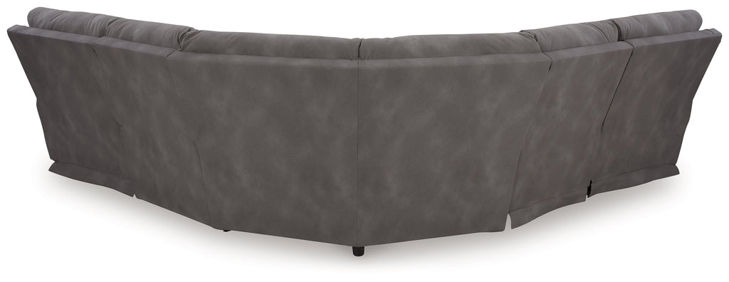 Next-Gen DuraPella 5 Pc Power Reclining Sectional, Slate