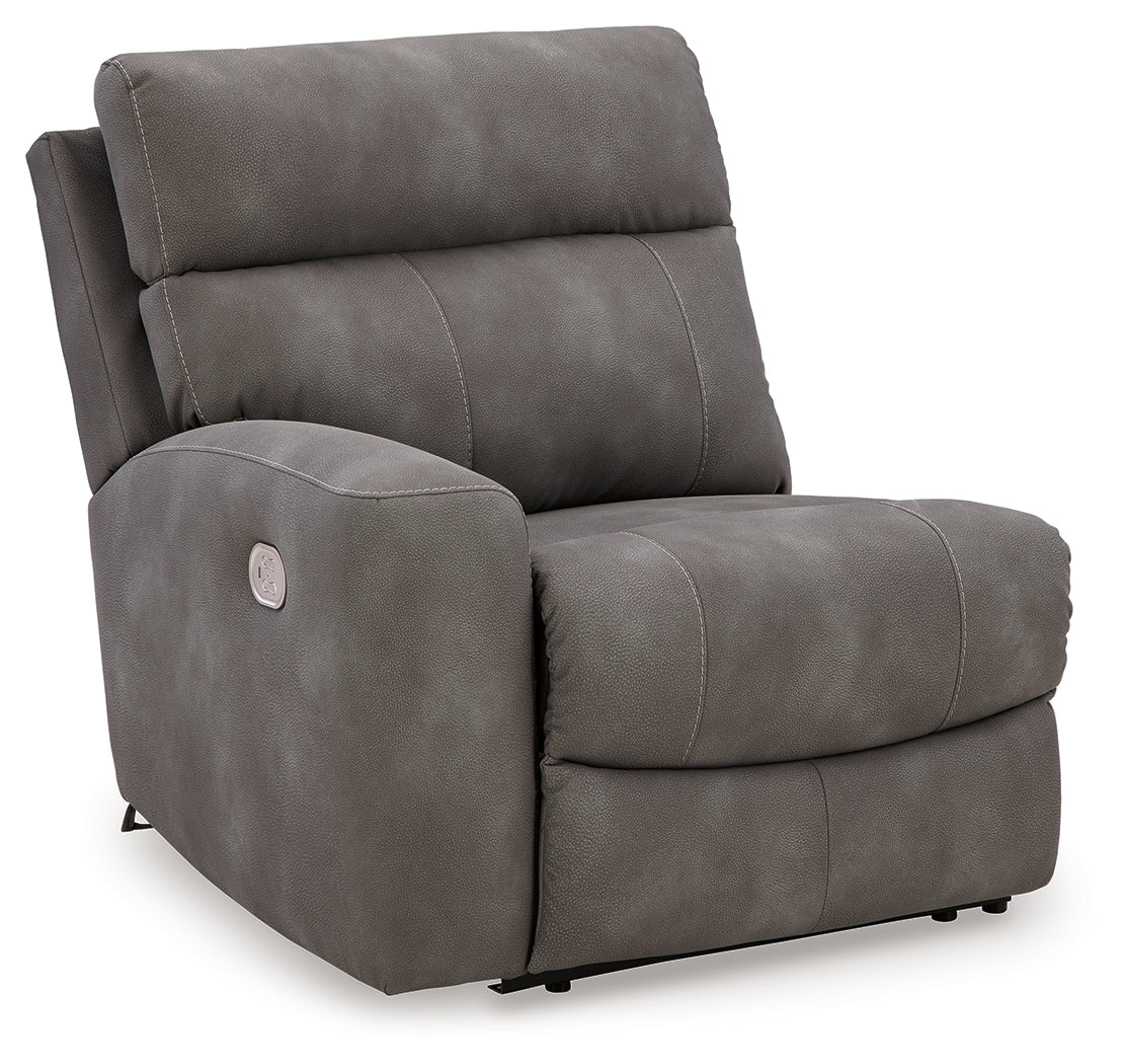 Next-Gen DuraPella Slate 5-Piece Power Reclining Sectional (console)