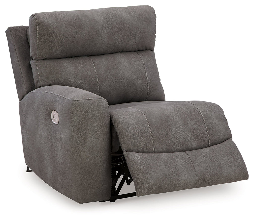 Next-Gen DuraPella Slate 5-Piece Power Reclining Sectional (console)