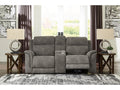 Next-Gen DuraPella Slate Power Reclining Loveseat w/ Console