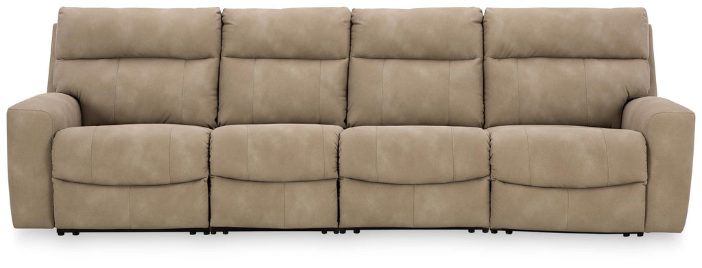 Next-Gen Durapella Sand 4-Piece Power Reclining Sectional