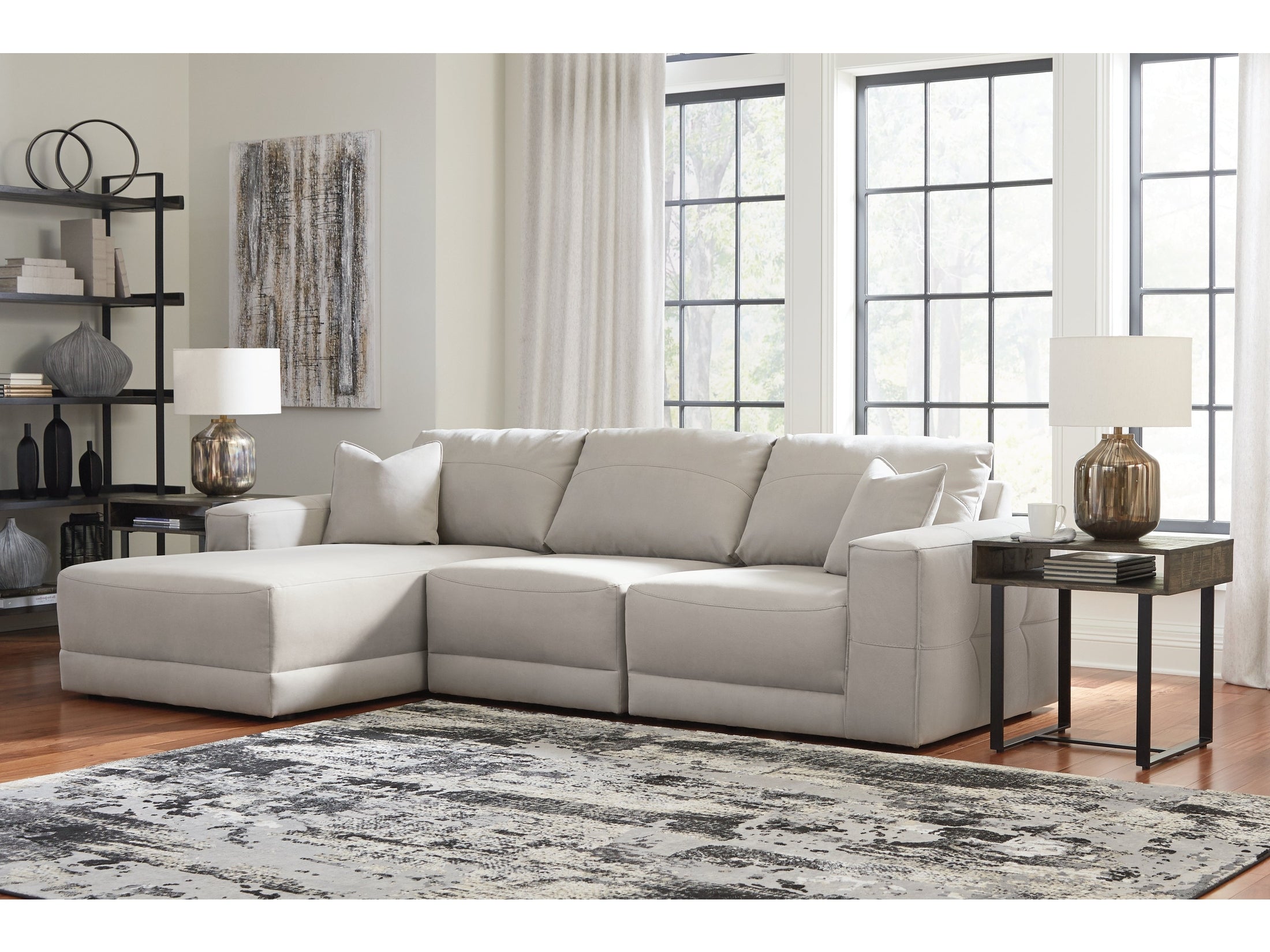 Next-Gen Gaucho Gray 3pc LAF Chaise Sectional