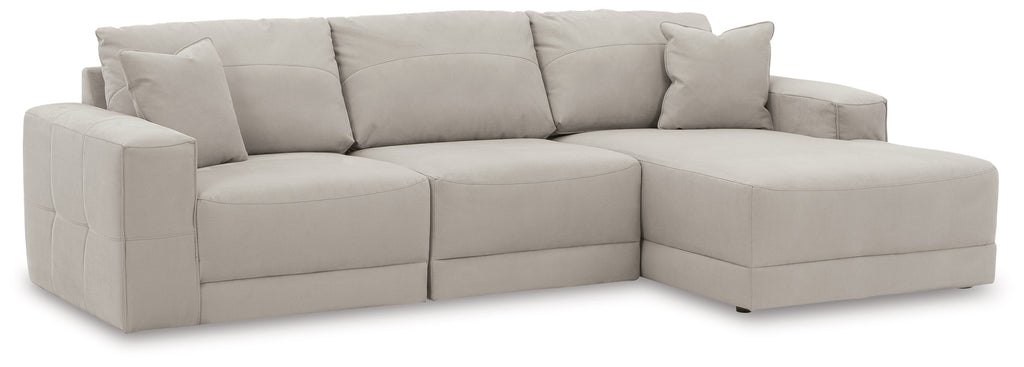 Next-Gen Gaucho Gray 3pc RAF Chaise Sectional