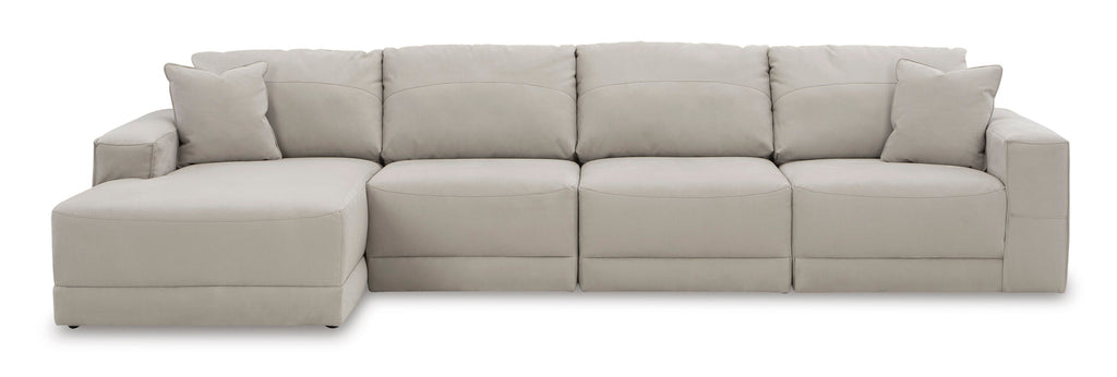Next-Gen Gaucho Gray 4-Piece LAF Chaise Sectional