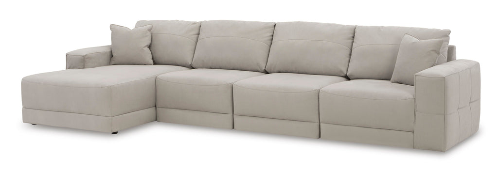 Next-Gen Gaucho Gray 4-Piece LAF Chaise Sectional