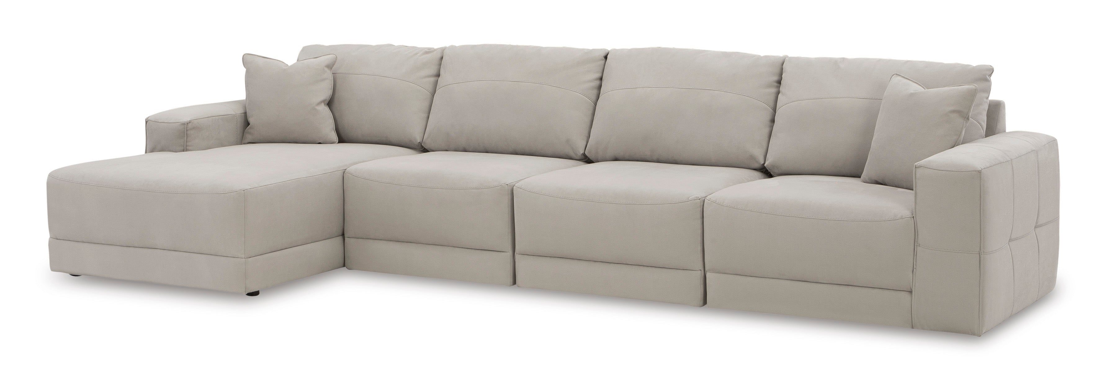 Next-Gen Gaucho Gray 4-Piece LAF Chaise Sectional