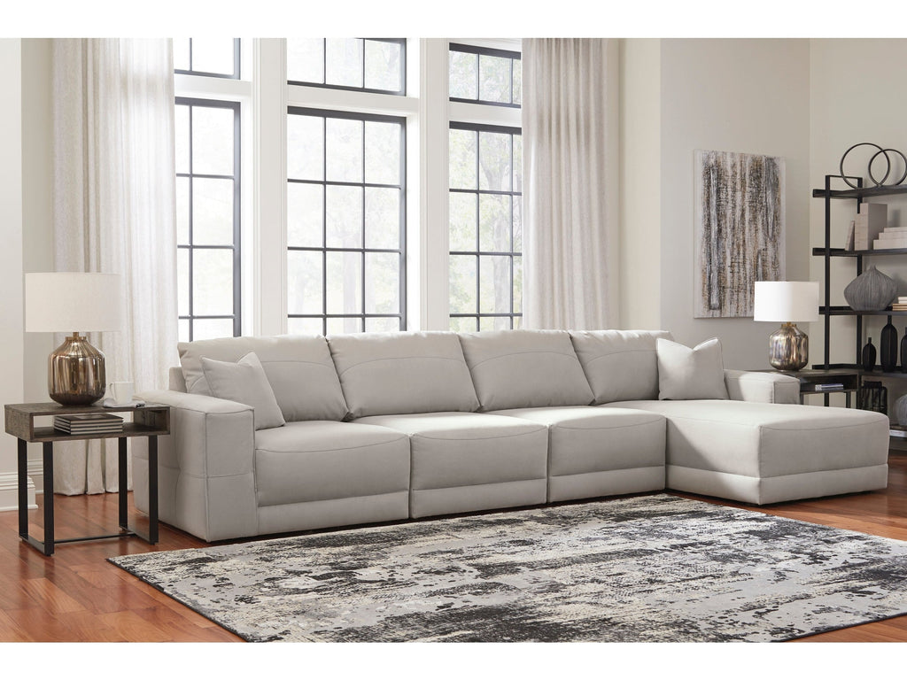 Next-Gen Gaucho Gray 4-Piece RAF Chaise Sectional