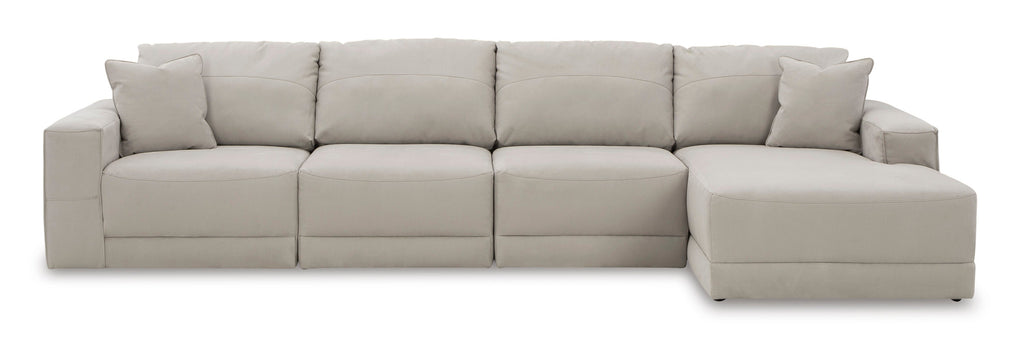 Next-Gen Gaucho Gray 4-Piece RAF Chaise Sectional