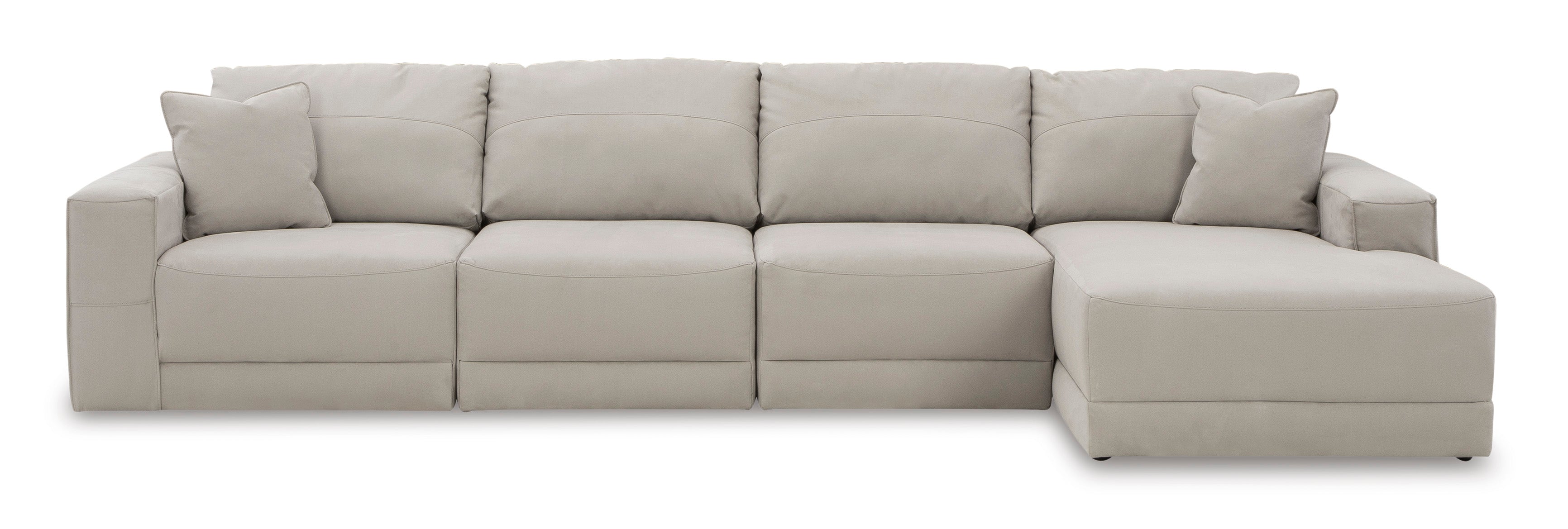 Next-Gen Gaucho Gray 4-Piece RAF Chaise Sectional
