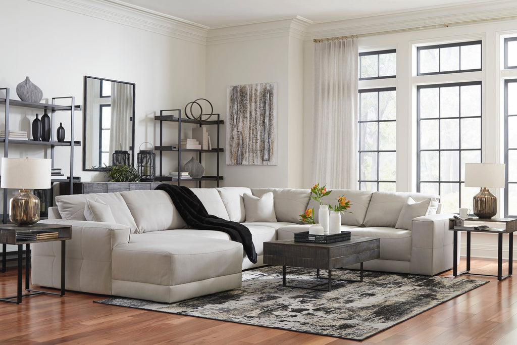 Next-Gen Gaucho Gray 6-Piece LAF Chaise Sectional