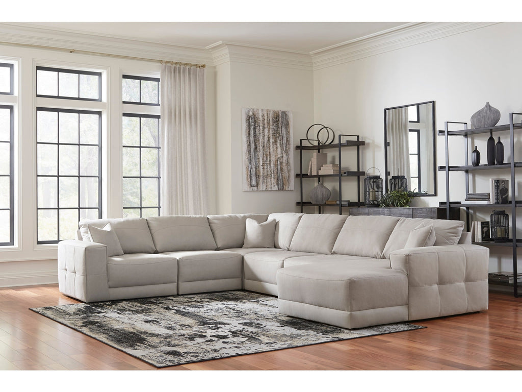 Next-Gen Gaucho Gray 6-Piece RAF Chaise Sectional