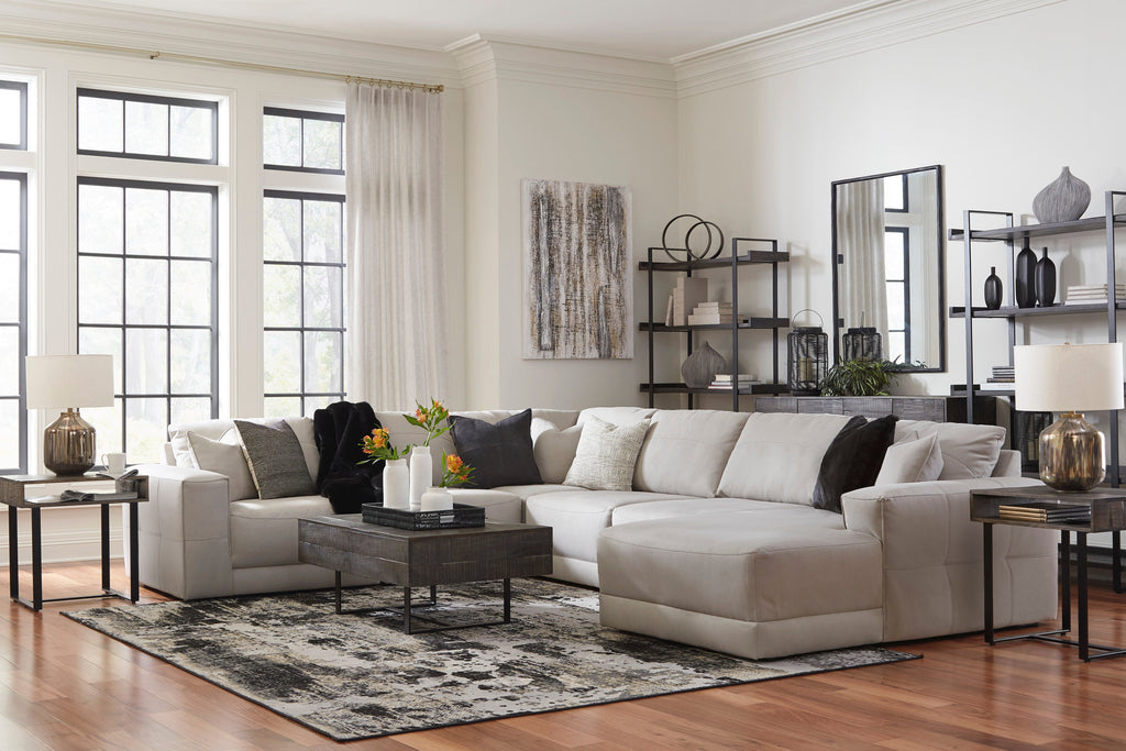 Next-Gen Gaucho Gray 6-Piece RAF Chaise Sectional