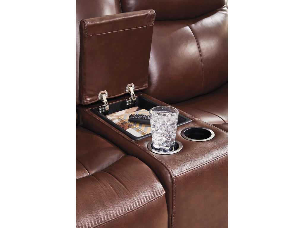 Momentum Moves Mahogany PWR REC Loveseat/CON/ADJ HDRST