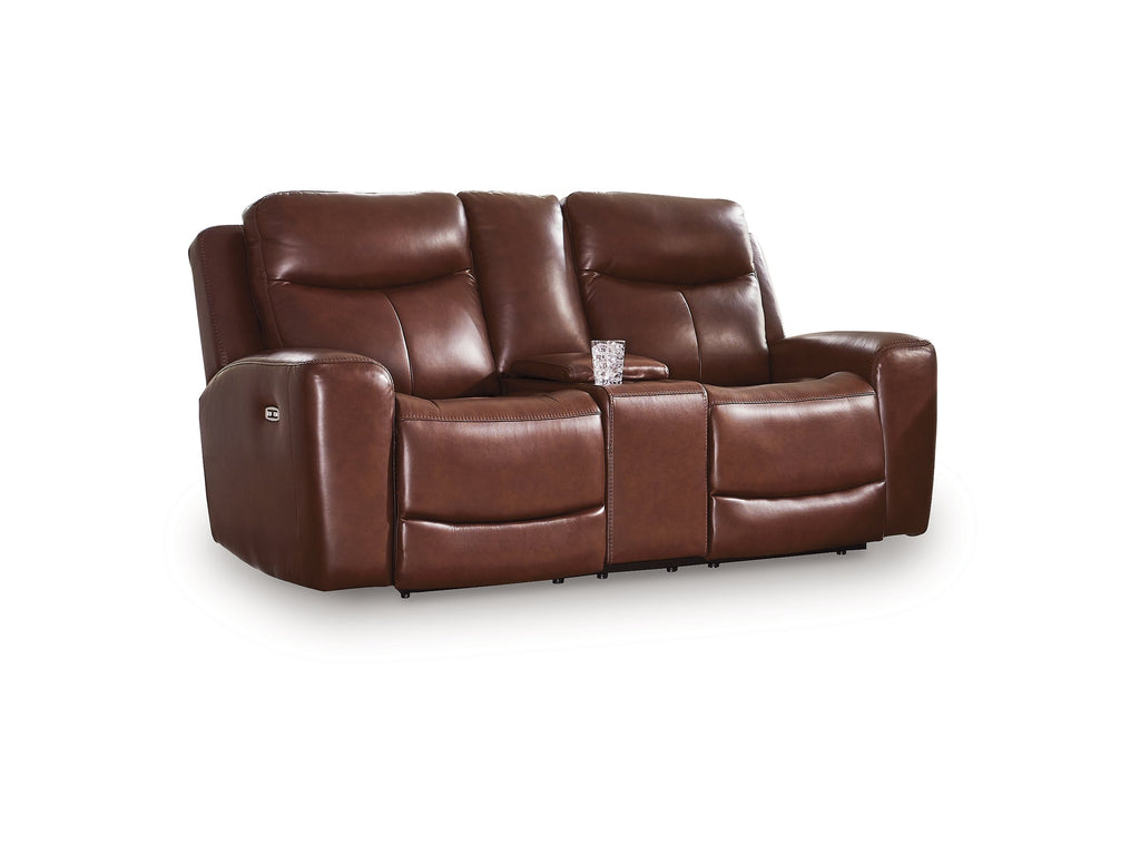 Next Move Mahogany PWR REC Loveseat/CON/ADJ HDRST