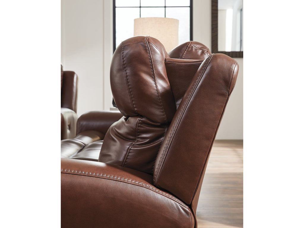 Momentum Moves Mahogany PWR REC Sofa with ADJ Headrest