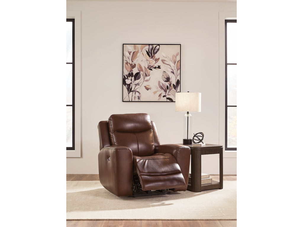 Next Move Mahogany PWR Recliner/ADJ Headrest