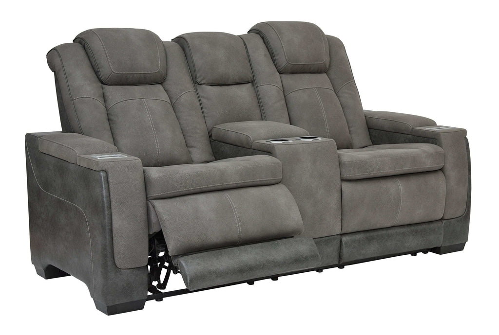NextGen DuraPella Dual Tone Slate Power Reclining Sofa & Loveseat