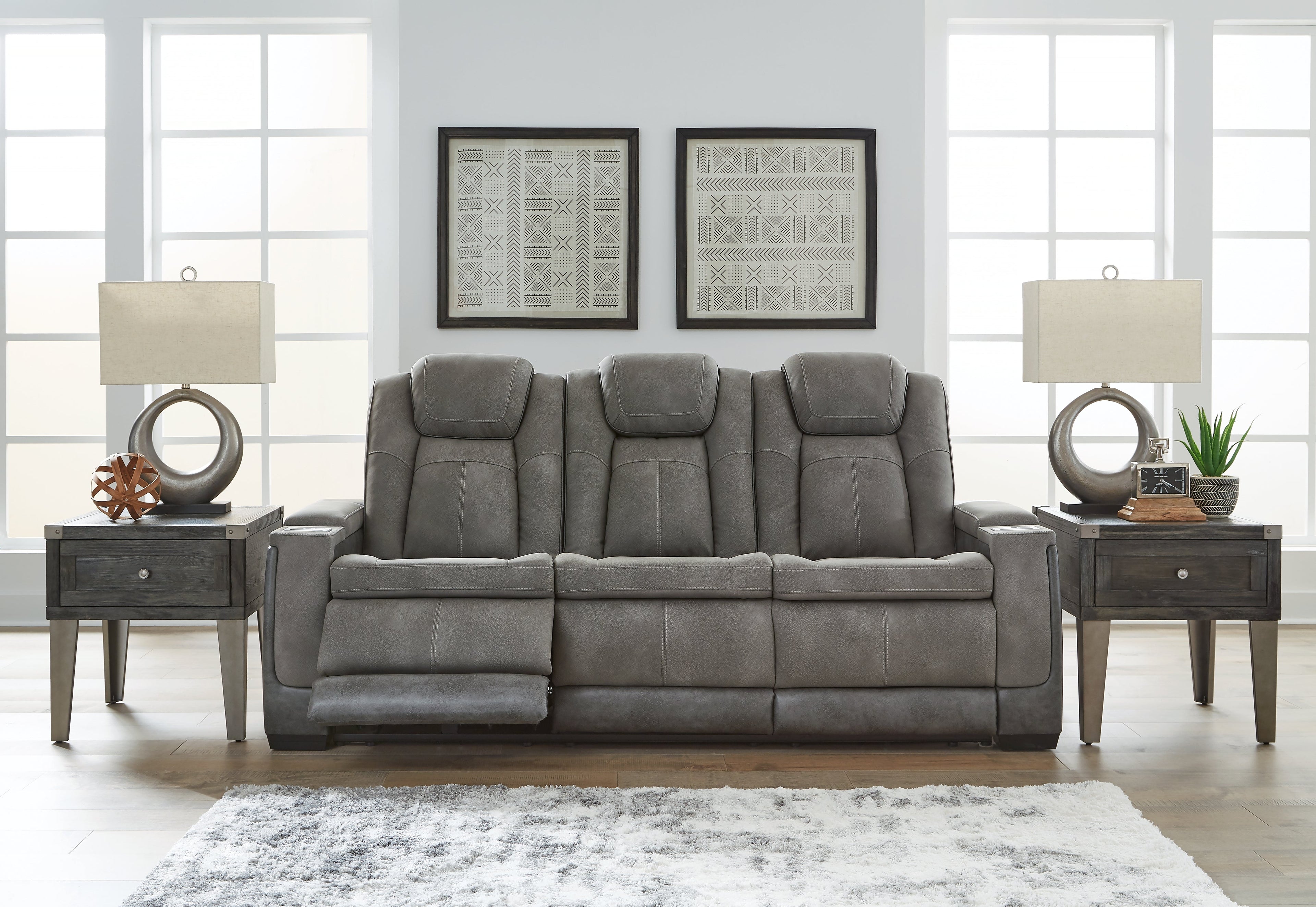 NextGen DuraPella Dual Tone Slate Power Reclining Sofa