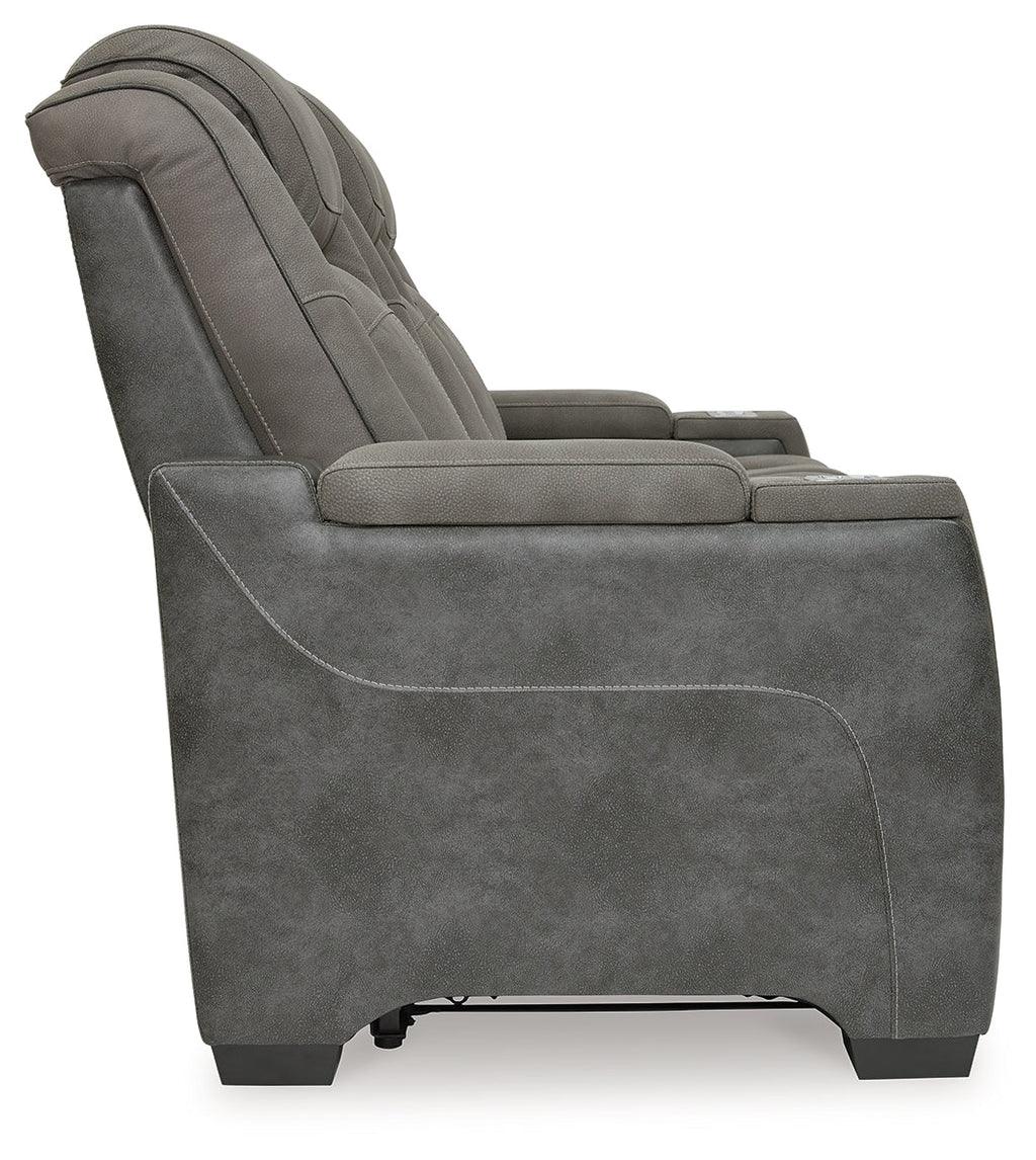 NextGen DuraPella Dual Tone Slate Power Reclining Sofa