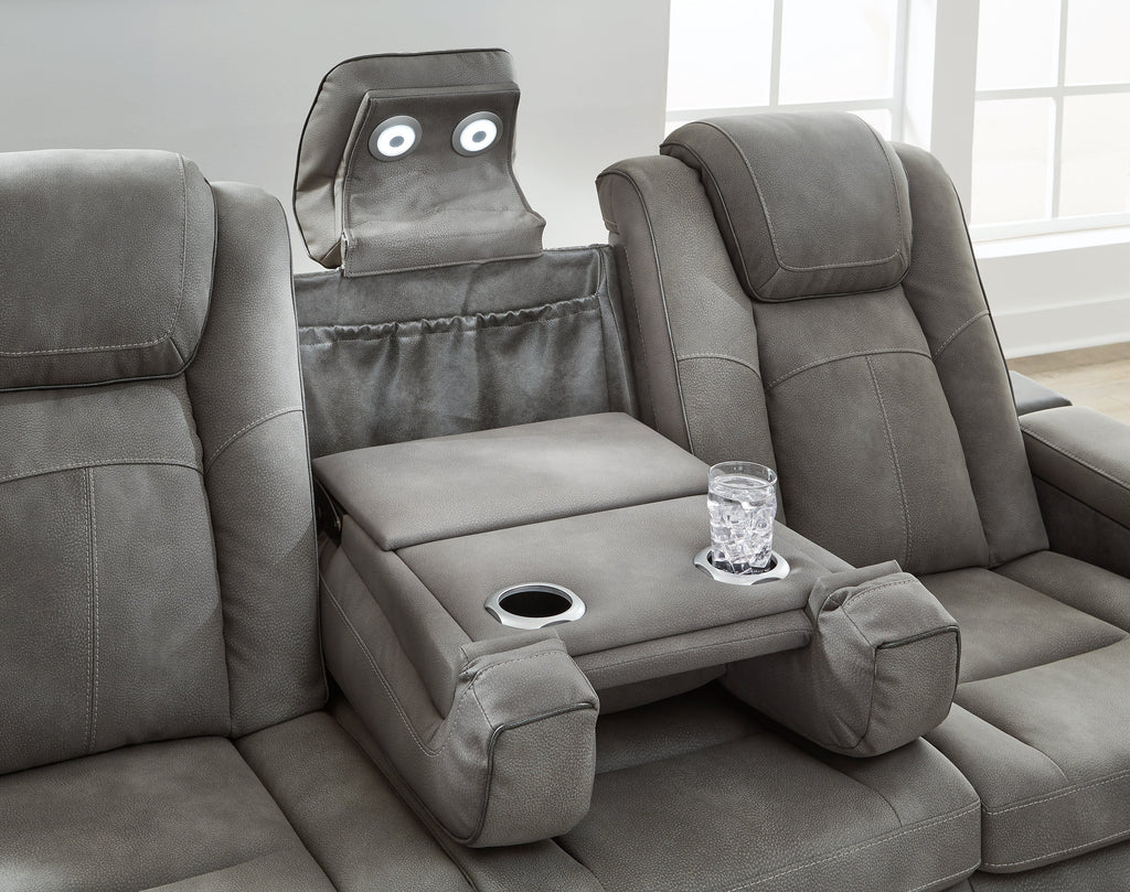 NextGen DuraPella Dual Tone Slate Power Reclining Sofa