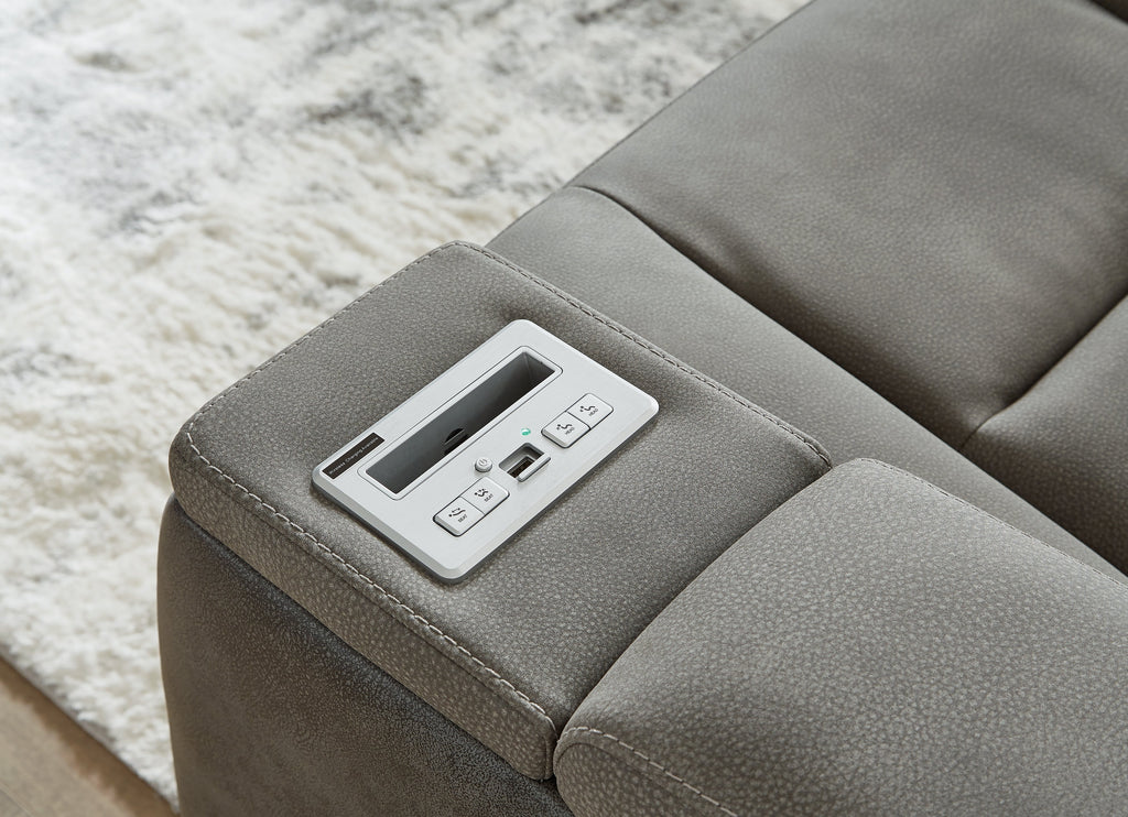 NextGen DuraPella Dual Tone Slate Power Reclining Sofa