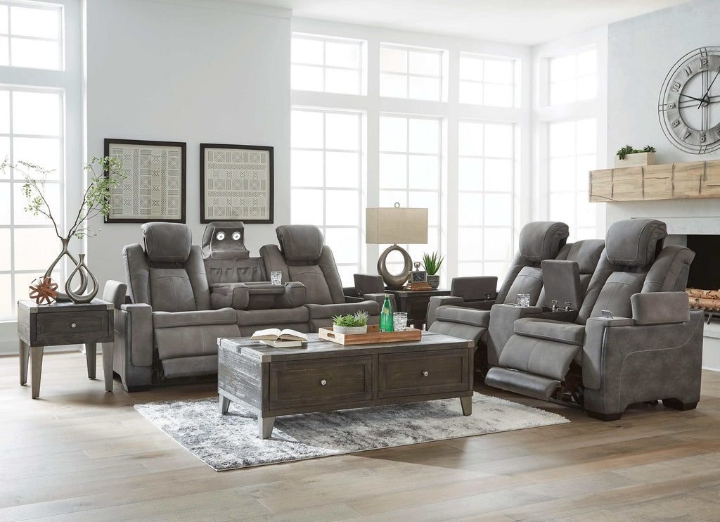 NextGen DuraPella Dual Tone Slate Power Reclining Sofa