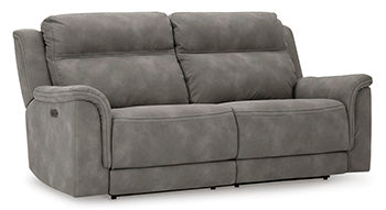 NextGen DuraPella Slate Power Reclining Sofa