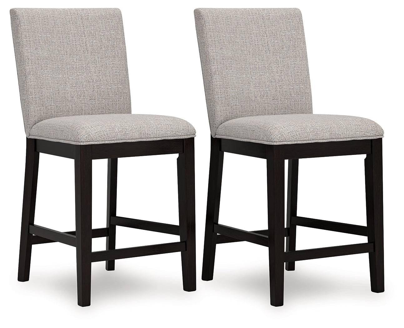 Neymorton Dark Grayish Counter Height Dining Table and 4 Barstools, Brown