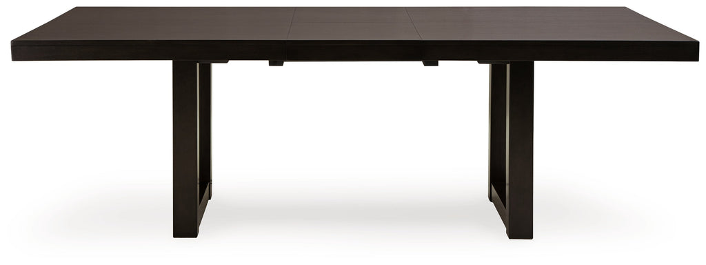 Neymorton Dark Grayish Brown Dining Table w/10 Chairs