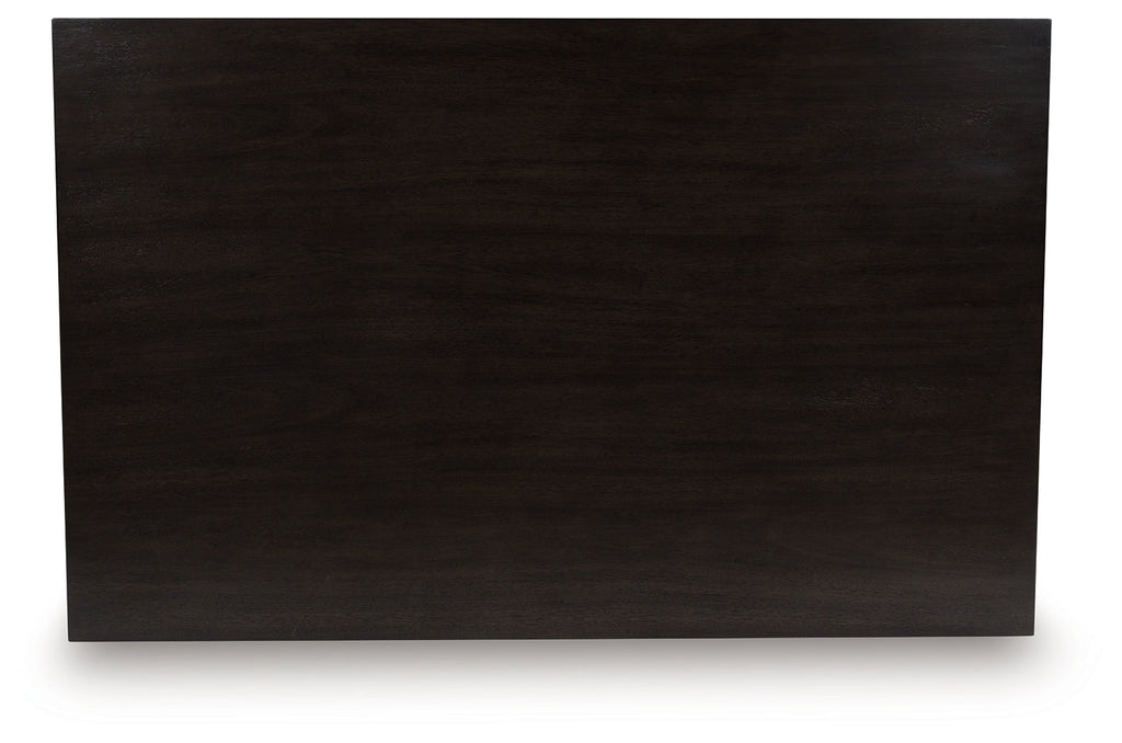 Neymorton Dark Grayish Brown Rectangular Dining Room Counter Table