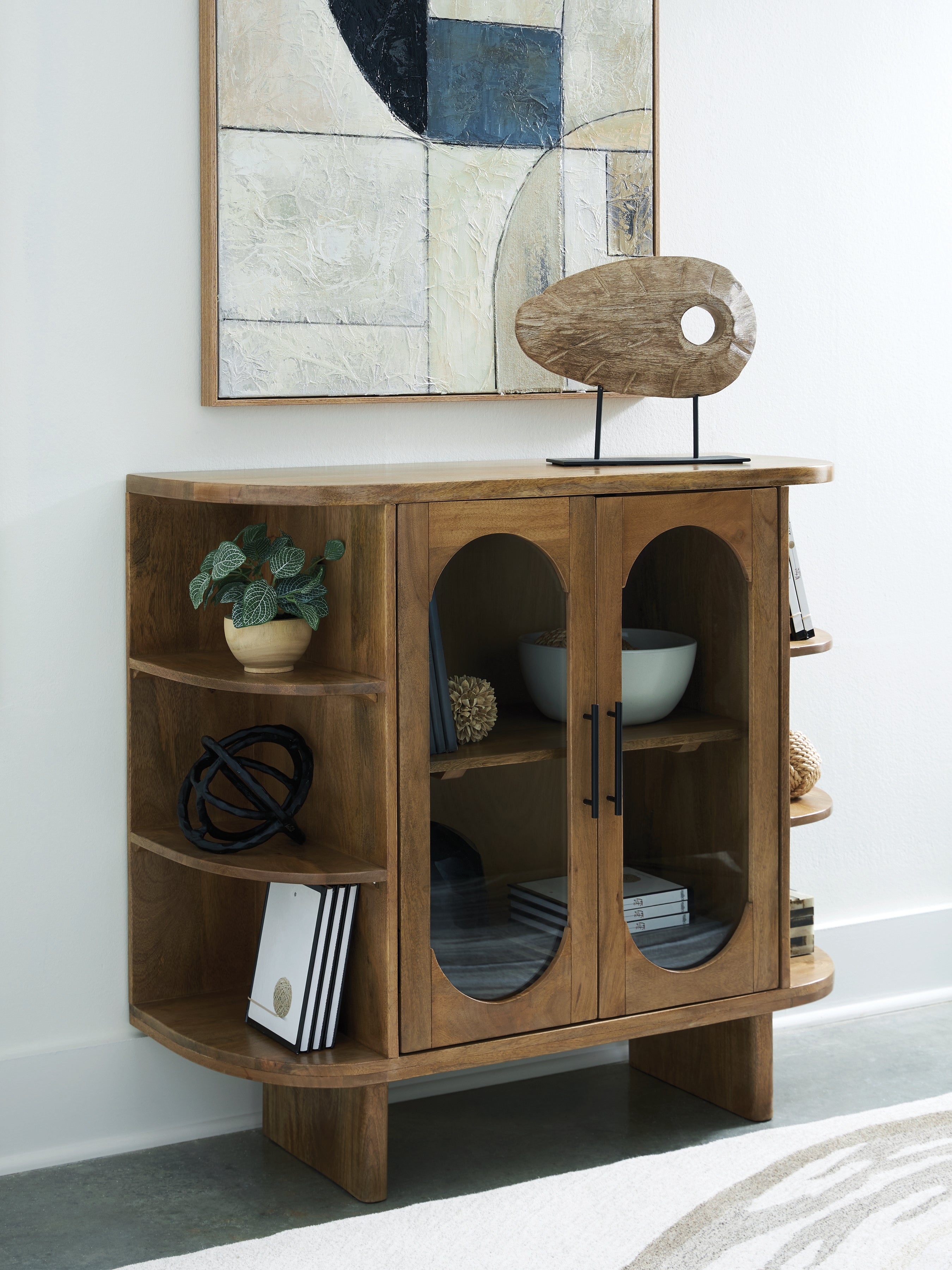 Niall Light Brown Accent Cabinet