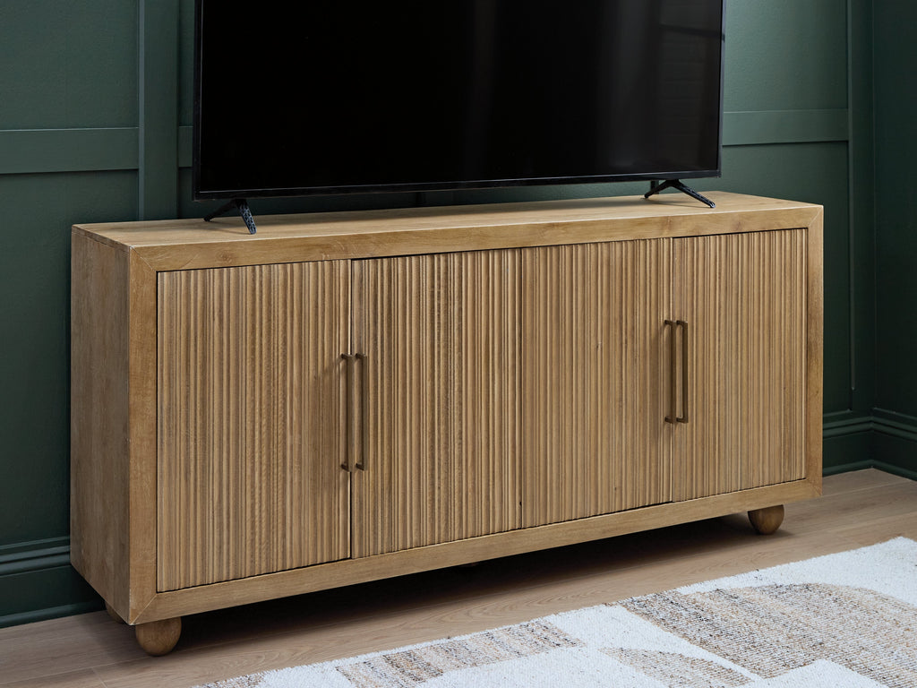 Niam Light Antique Beige Accent Cabinet
