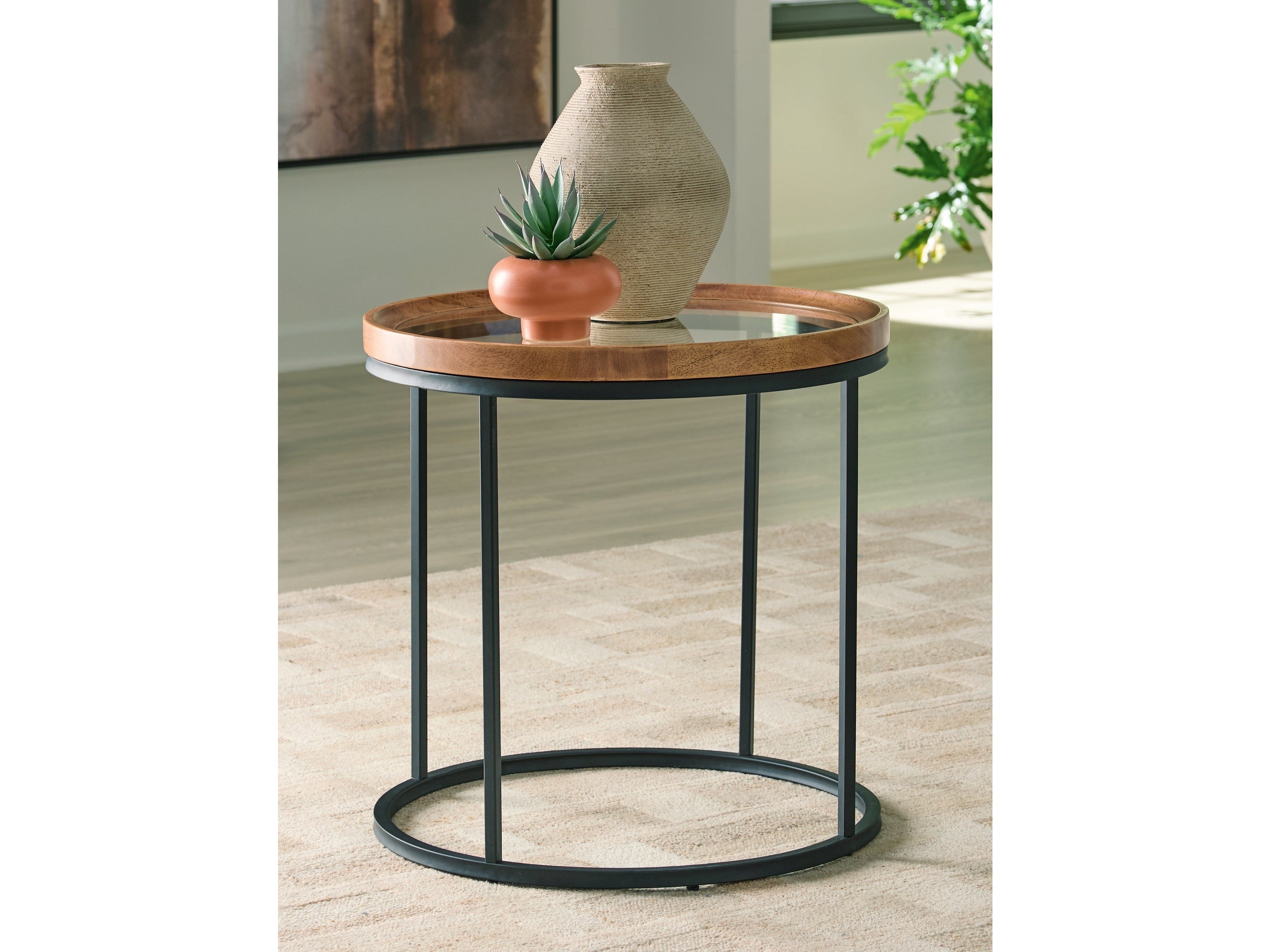Noraluna Medium Brown End Table