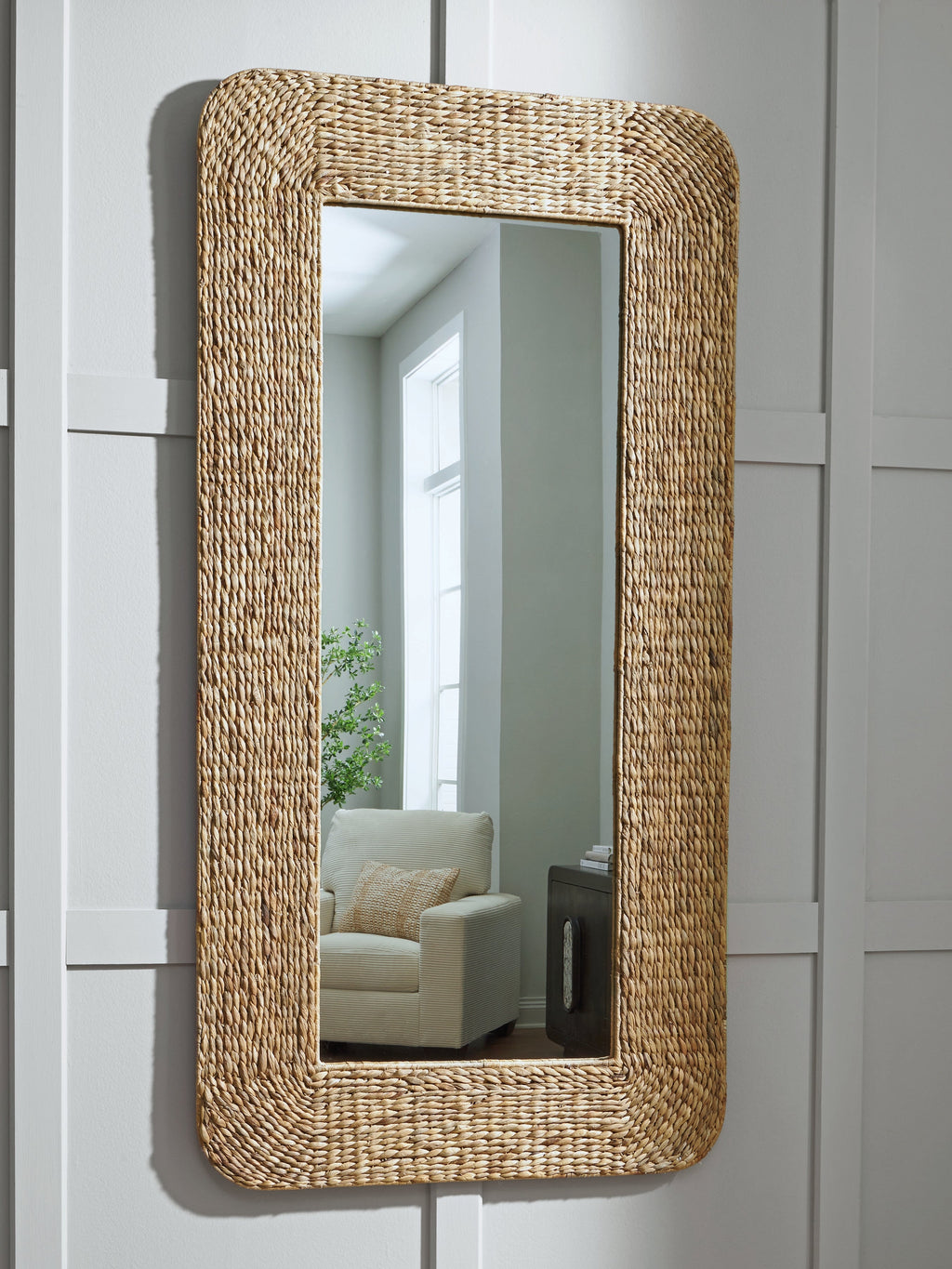 Norigan Natural Floor Mirror
