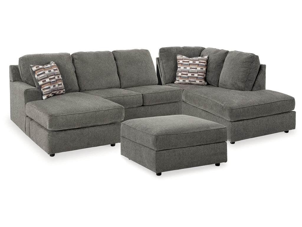 O'Phannon Putty 2-Piece Sectional & Ottoman